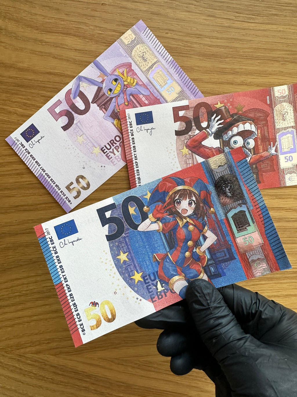 Digital Circus Custom Euro Banknotes - Premium 3-Piece Set