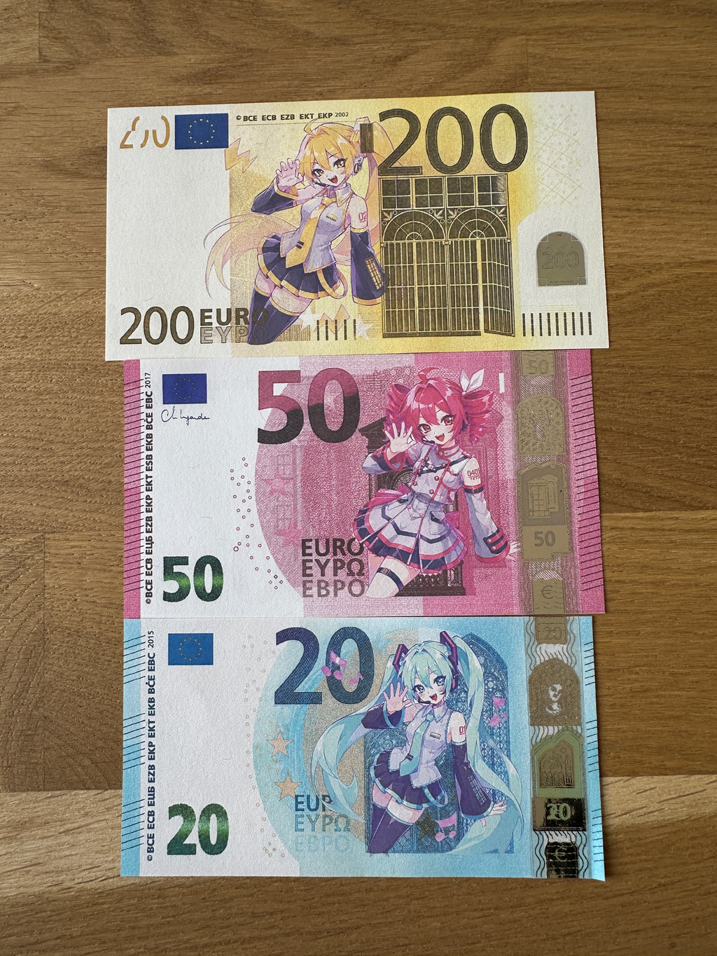 V2 Vocaloid Custom Banknote Bundle