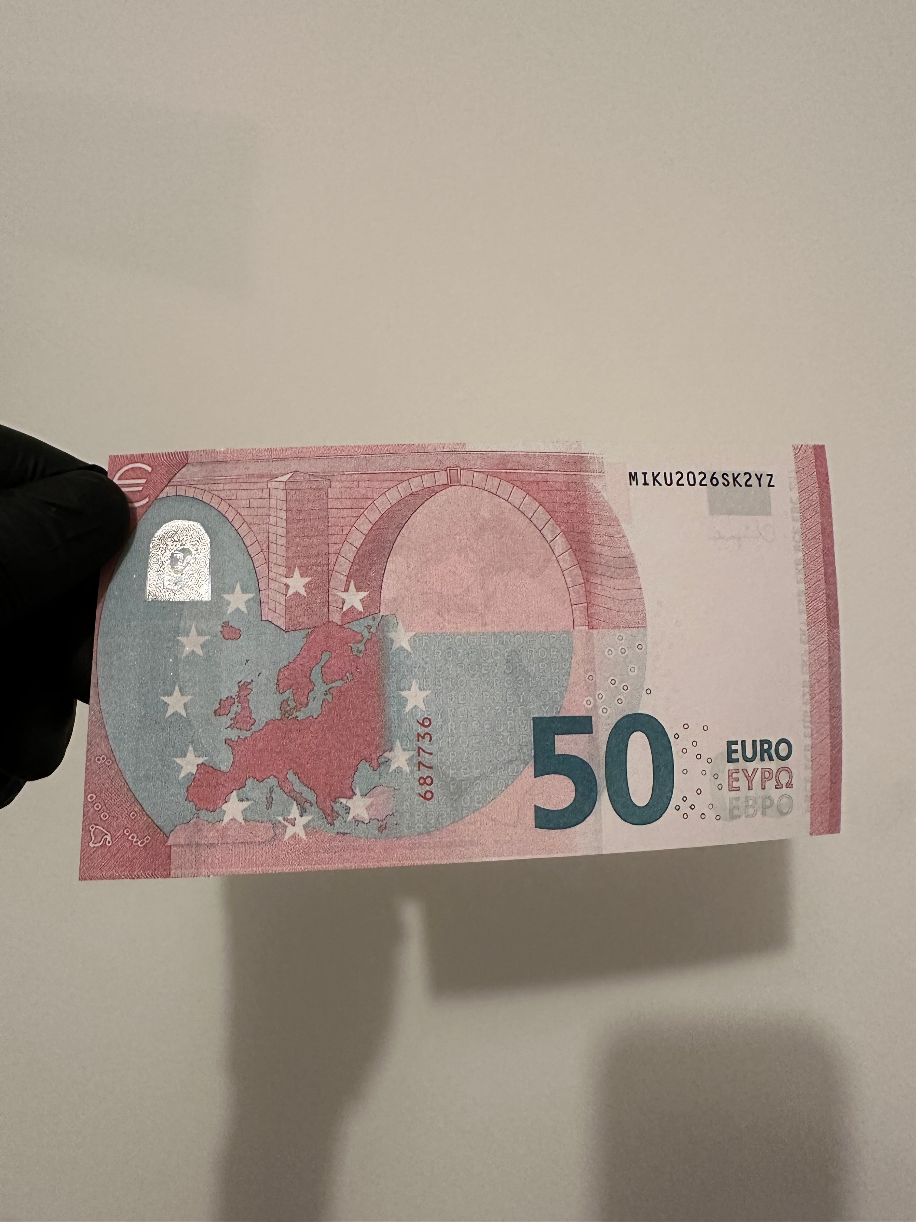 Miku Cat Custom 50-Euro Note