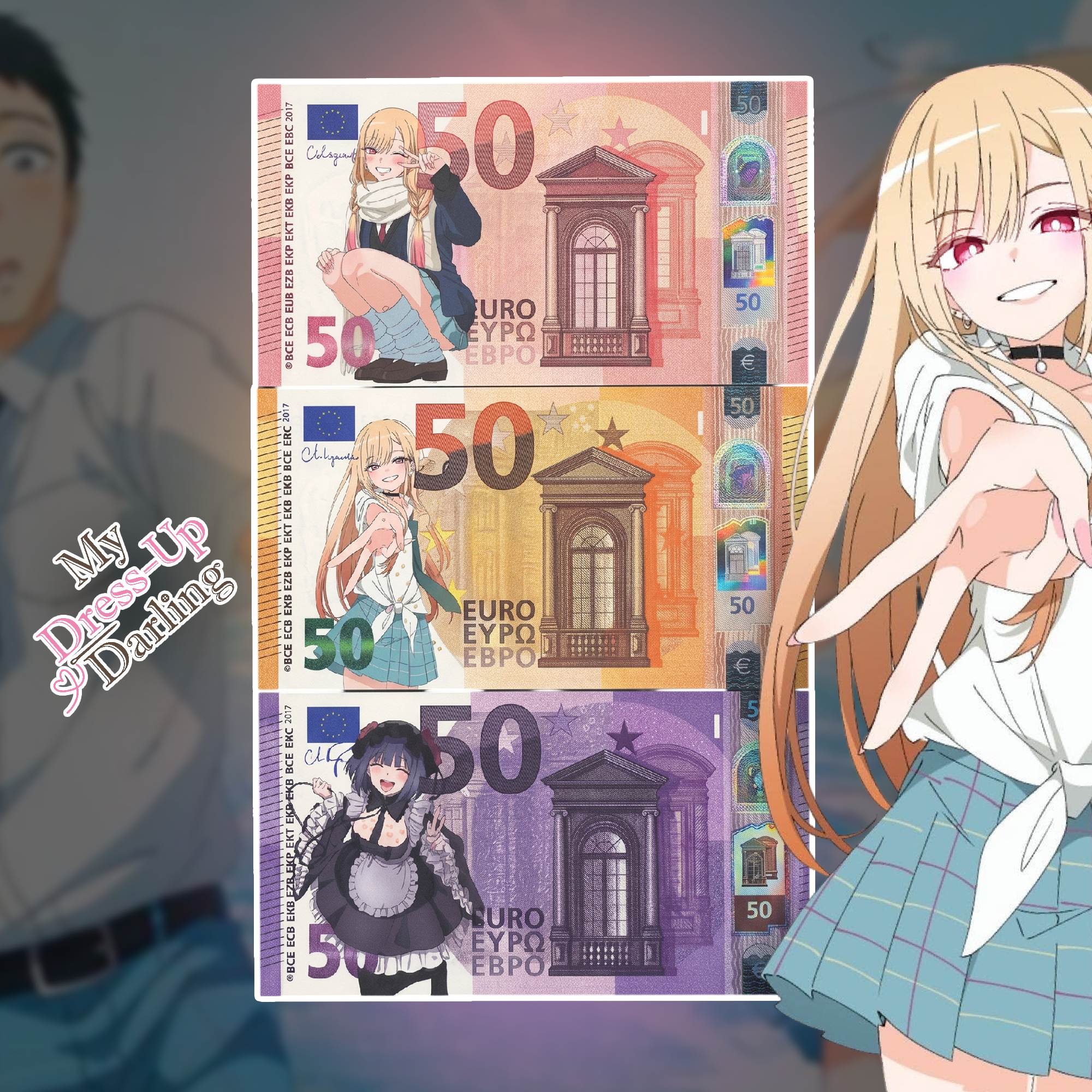 My Dress Up Darling - Custom 50 Bill Bundle - Kitagawa Marin