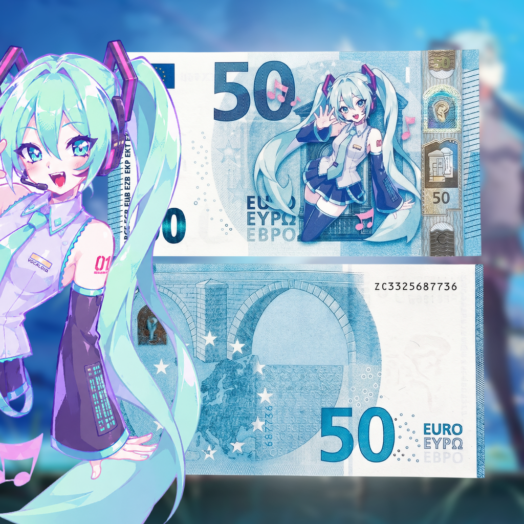 V2 Miku Custom 50-Euro Note