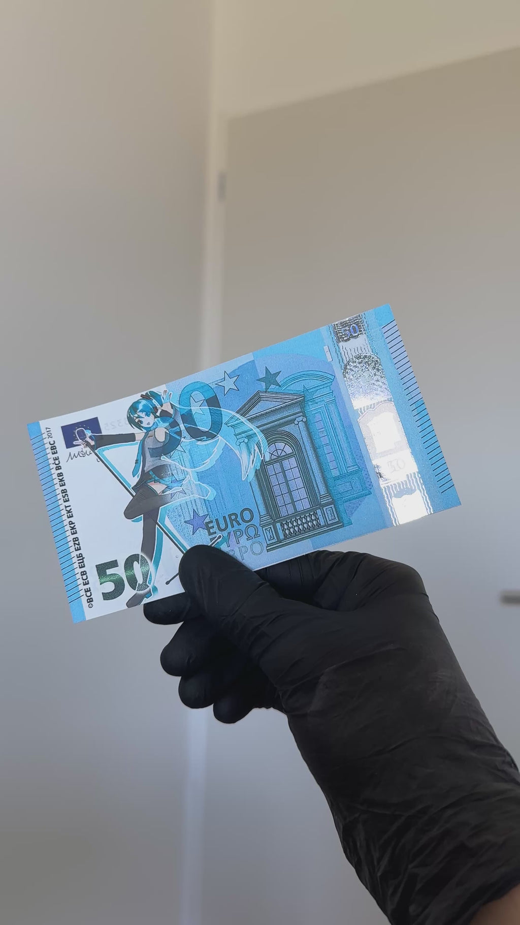 Hatsune Miku 50 Euro Note - Custom Vocaloid Euro Bill Series